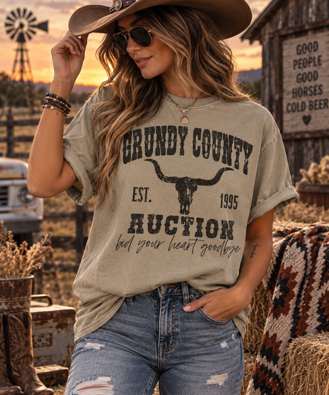 “Bid Your Heart Goodbye Western Tee”
