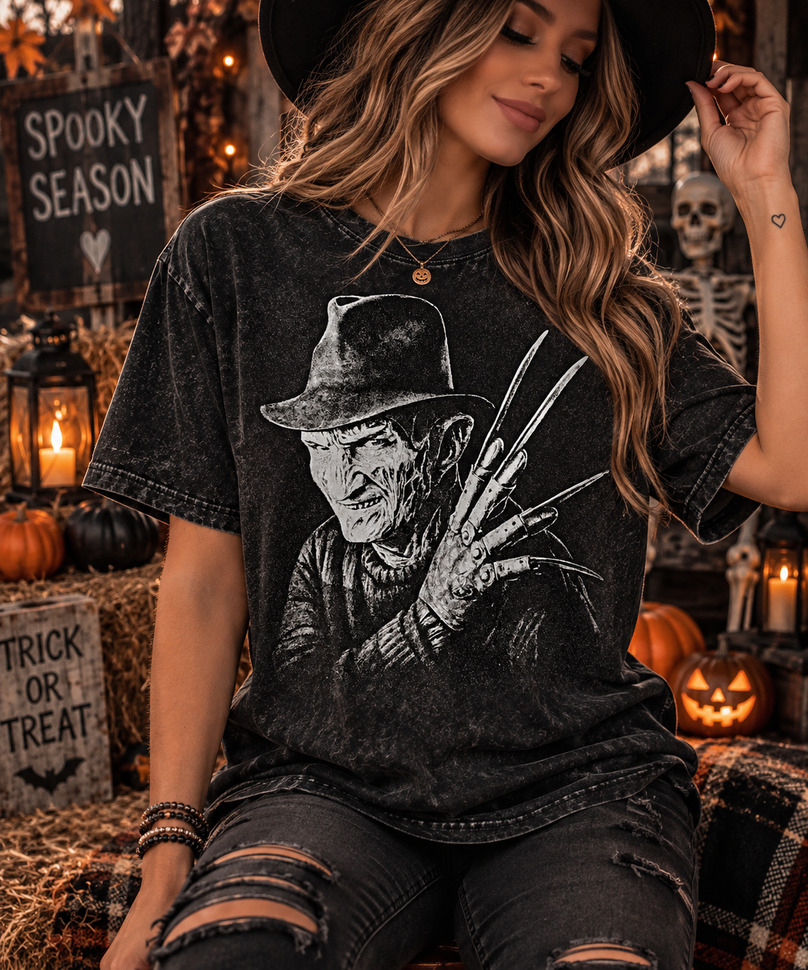 “Never Sleep Vintage Horror Tee”