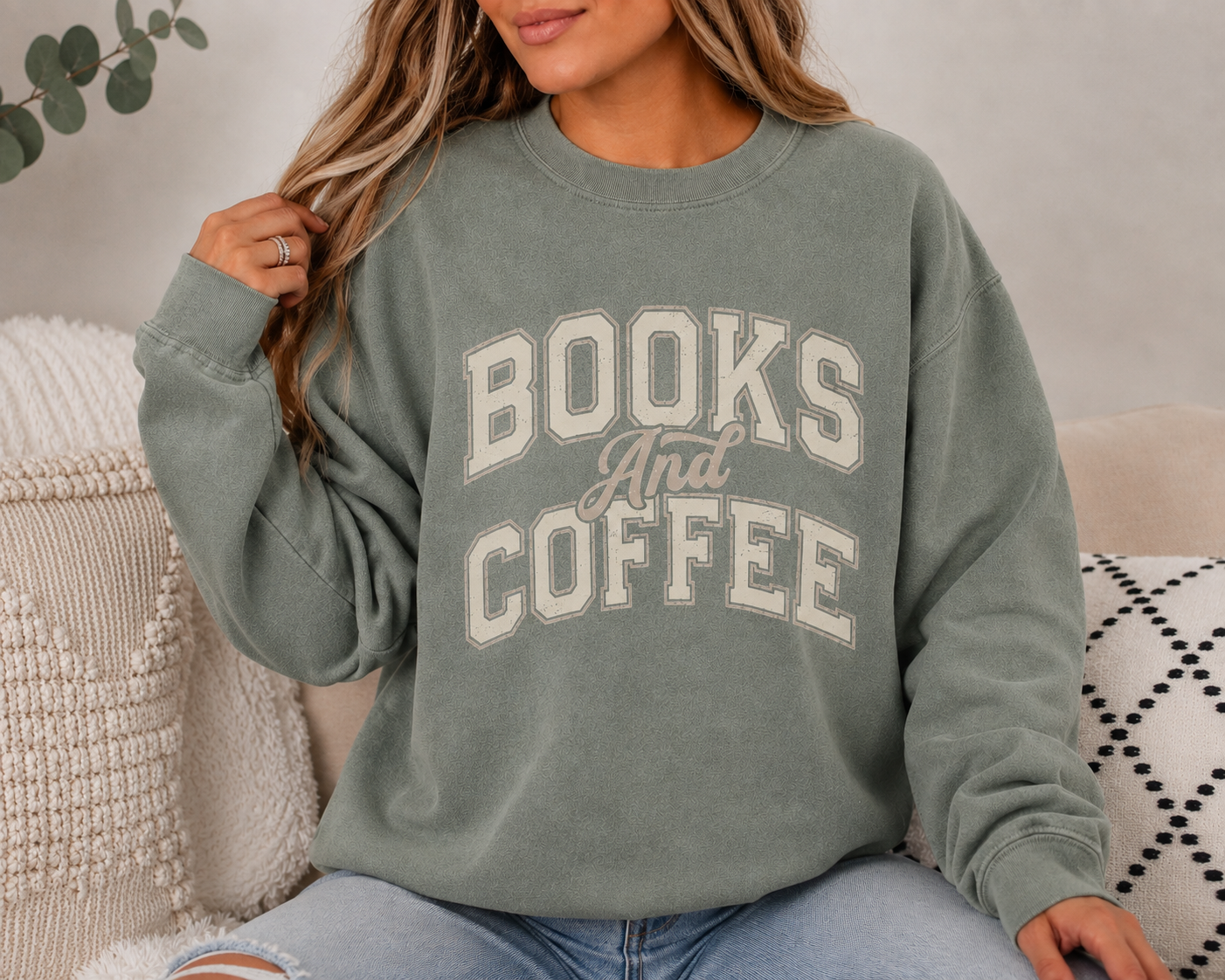 Jessica's Book's and Coffee Crewneck