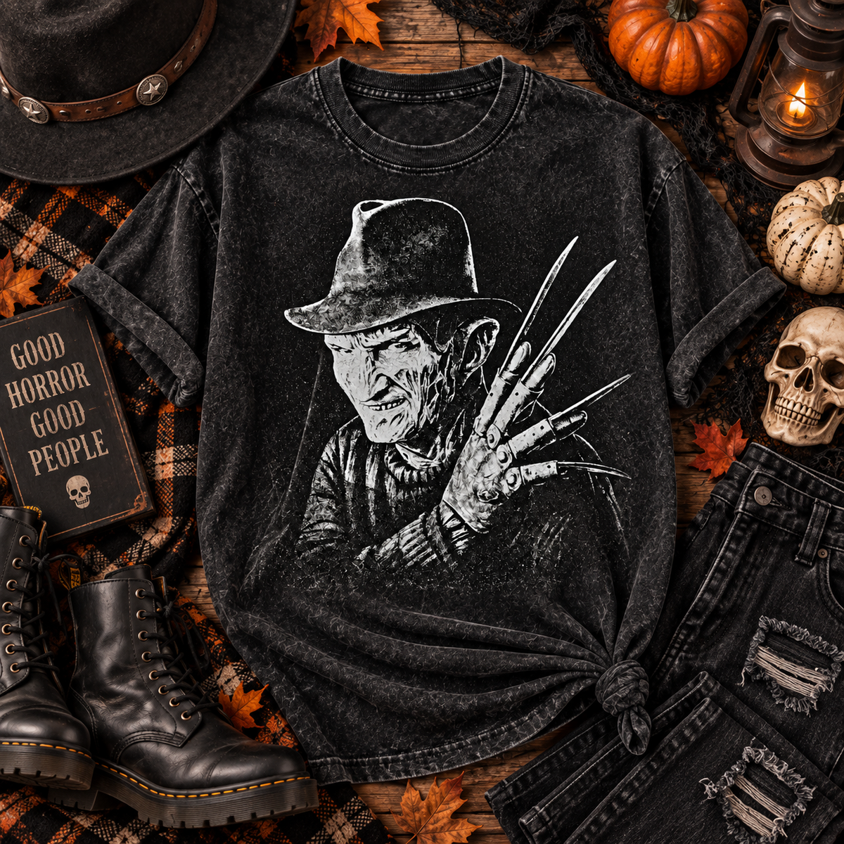 “Never Sleep Vintage Horror Tee”
